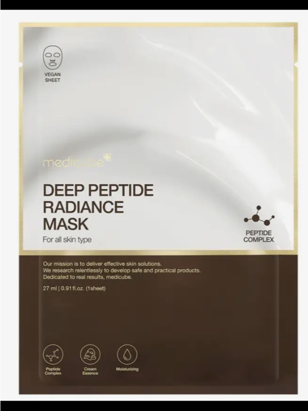 Medicube Deep Peptide Radiance Mask –Facial Sheet Mask